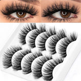 5 Pairs Multipack 5D Soft Mink Hair False Eyelashes