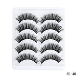 5 Pairs Multipack 5D Soft Mink Hair False Eyelashes