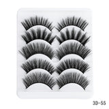 5 Pairs Multipack 5D Soft Mink Hair False Eyelashes